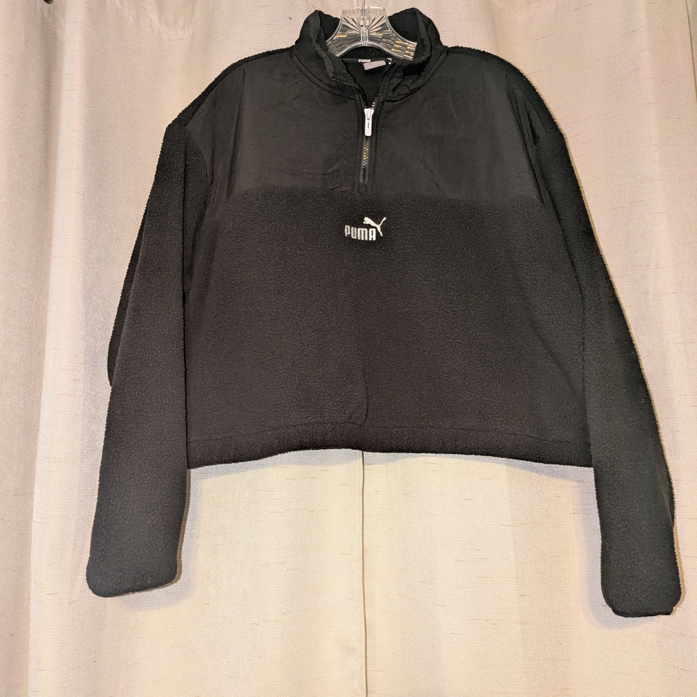 Puma Black Fleece Pullover